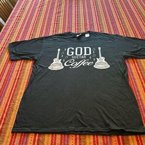 God Guitar & Coffee t-shirt size medium